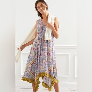 Anthropologie flowy bohemian summer dress